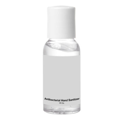 1 Oz Hand Sanitizer Bottles Custom White