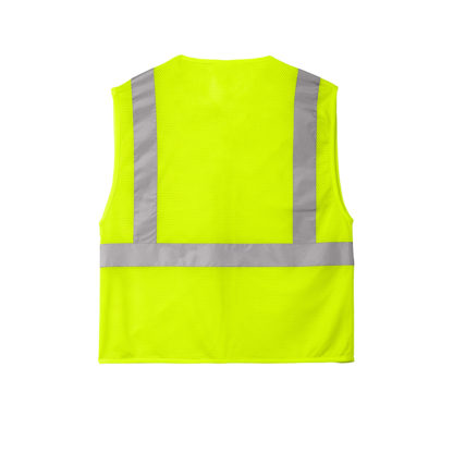 ANSI 107 Class 2 Economy Mesh Zippered Vest Custom - Image 4