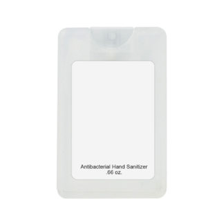 Card Shape Hand Sanitizer Clear Frost Custom
