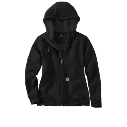 Carhartt Womens Clarksburg Full Zip Hoodie Black Front