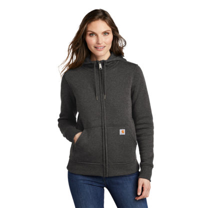 Carhartt Womens Clarksburg Full Zip Hoodie Carbon Heather