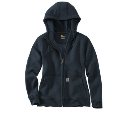 Carhartt Womens Clarksburg Full Zip Hoodie Navy Front