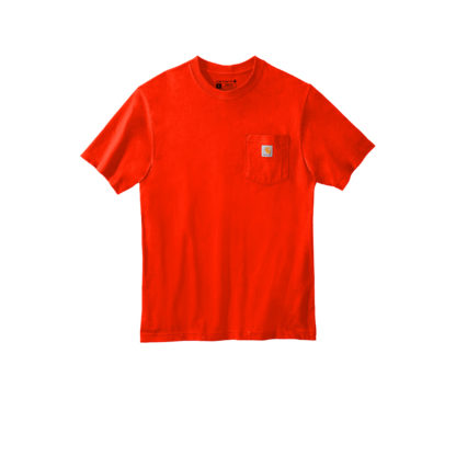 Carhartt Workwear Pocket Short Sleeve Tshirt Brite Orange