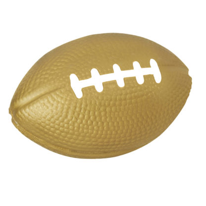 Custom Football Stress Balls Gold