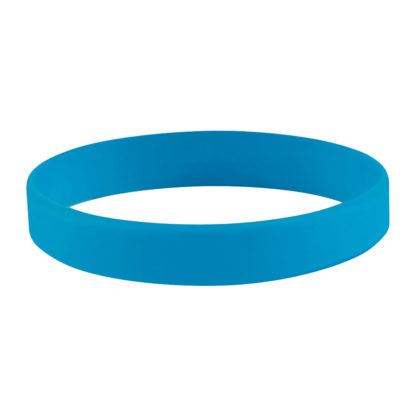 Custom Silicone Bracelets Light Blue