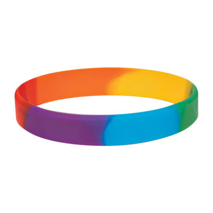 Custom Silicone Bracelets Rainbow