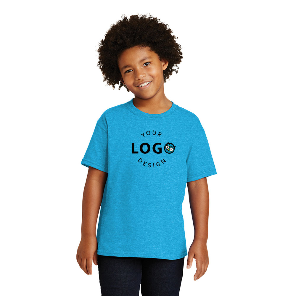 Gildan Youth Heavy 100 Cotton Tshirt Custom Swivel Pop Promotional Product Printer