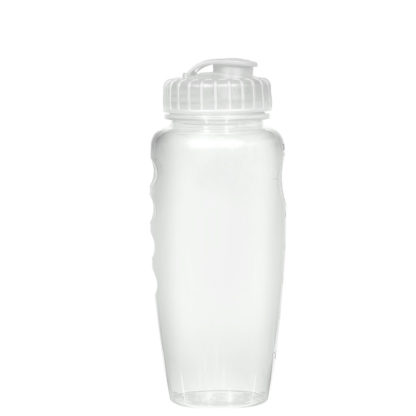Customized Poly Clear Gripper Bottle Clear