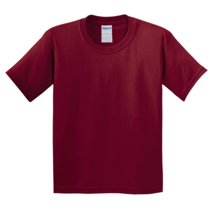 Gildan Youth Heavy Cotton 100 Cotton Tshirt Garnet Red