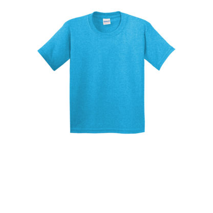 Gildan Youth Heavy Cotton 100 Cotton Tshirt Heather Sapphire Blue