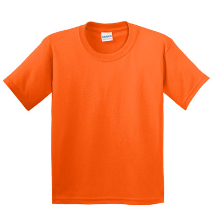 Gildan Youth Heavy Cotton 100 Cotton Tshirt Safety Orange