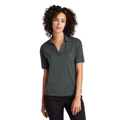 Mercer+Mettle Women’s Stretch Jersey Polo Anchor Grey Custom