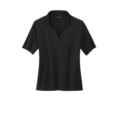 Mercer+Mettle Women’s Stretch Jersey Polo Deep Black Custom