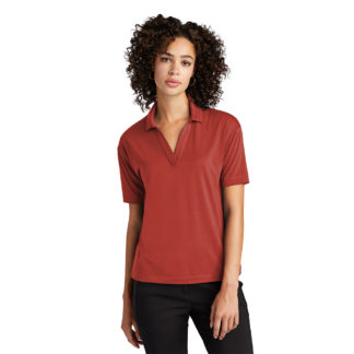 Mercer+Mettle Women’s Stretch Jersey Polo Terracotta Custom