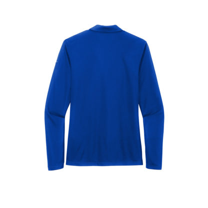 Nike Ladies Dri-FIT Micro Pique 2.0 Long Sleeve Polo Royal Blue