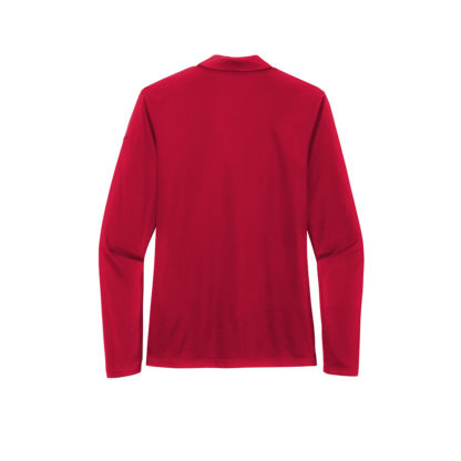 Nike Ladies Dri-FIT Micro Pique 2.0 Long Sleeve Polo University Red