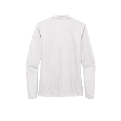 Nike Ladies Dri-FIT Micro Pique 2.0 Long Sleeve Polo White