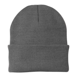 Port and Company Knit Cap Athletic Oxford Grey