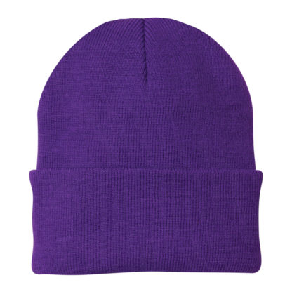 Port and Company Knit Cap Athletic Purple