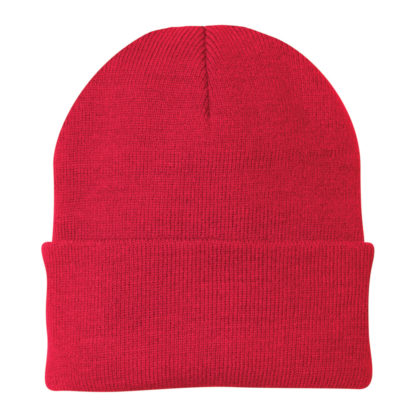 Port and Company Knit Cap Athletic Red
