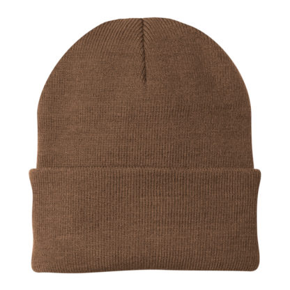 Port and Company Knit Cap Brown