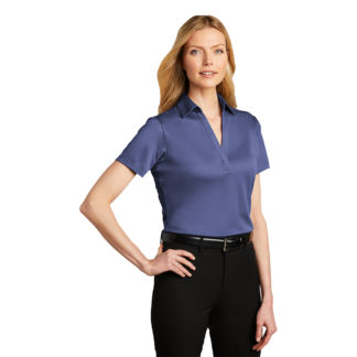 Port Authority Ladies Heather Silk Touch Performance Polo Royal Heather Model