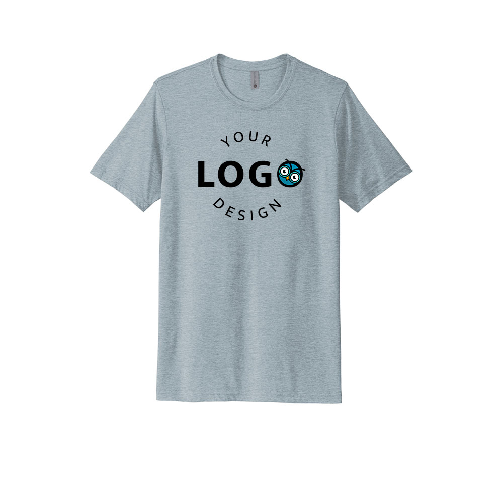 Custom T-Shirt Blue with Logo Center