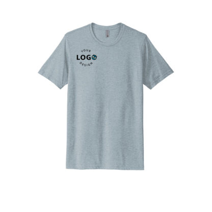 Custom T-Shirt Blue with Logo Left