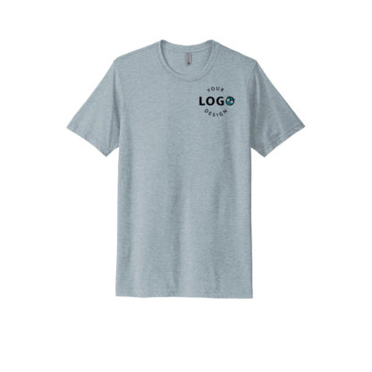 Custom T-Shirt Blue with Logo Right