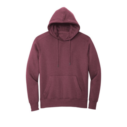 District Perfect Weight Fleece Hoodie Heathered Red