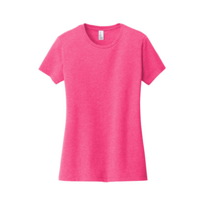 District Womens Very Important Tee Fuschia Frost Front