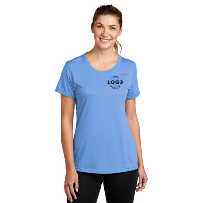 Nike Ladies Legend Tee Valor Blue Left Pocket Logo