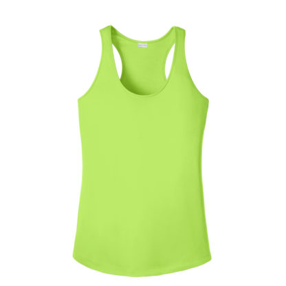 Sport Tek Ladies PosiCharge Competitor Racerback Tank Lime Shock