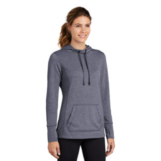 Sport-Tek ® Ladies PosiCharge ® Tri-Blend Wicking Fleece Hooded Pullover