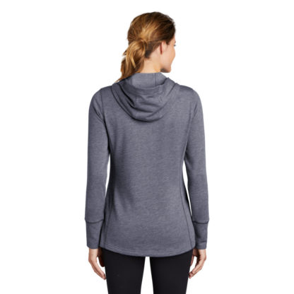 Sport-Tek ® Ladies PosiCharge ® Tri-Blend Wicking Fleece Hooded Pullover - Image 3