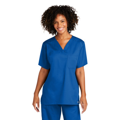 WonderWink® Unisex WorkFlex™ Chest Pocket V-Neck Top - Image 4