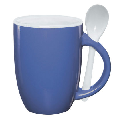 12 Oz Spooner Mug Ocean Blue with White Interior
