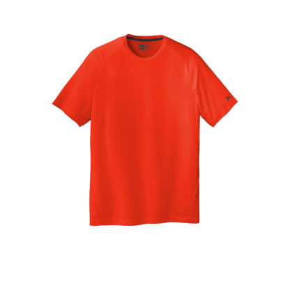 New Era Series Performance Crew Tee Deep Orange