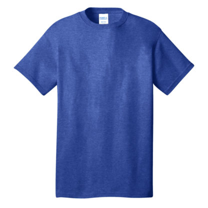 Port and Company Core Cotton Tee Heather Royal