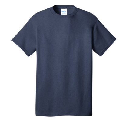 Port and Company Core Cotton Tee Heather Navy