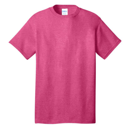 Port and Company Core Cotton Tee Heather Sangria