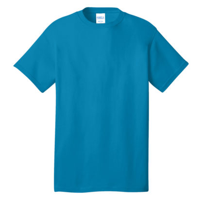 Port and Company Core Cotton Tee Neon Blue