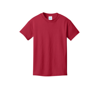 Port and Company Youth Core Cotton DTG Tee Red