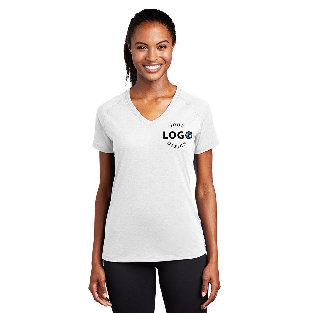 Sport-Tek Ladies Ultimate Performance V-Neck - Swivel Pop