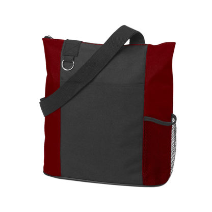 Custom Tote Bags Maroon with Black
