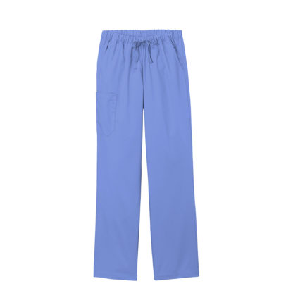 WonderWink Women's Petite WorkFlex Cargo Pant Ceil Blue