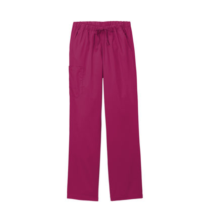 WonderWink Women's Petite WorkFlex Cargo Pant Wine